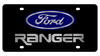Ford Ranger Black Acrylic License Plate