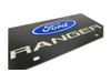 Ford Oval Ranger Black Acrylic License Plate - zoom