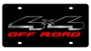 Ford 4x4 Off Road Black Acrylic License Plate