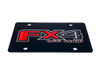 Ford FX4 Off Road Black Acrylic License Plate