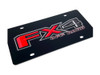Ford FX4 Off Road Black Acrylic License Plate - zoom