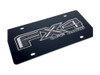 Ford FX4 Off Road Black Acrylic License Plate - zoom