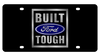 Built Ford Tough Black Acrylic License Plate
