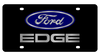 Ford Edge Black Acrylic License Plate