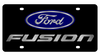 Ford Fusion Black Acrylic License Plate