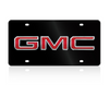 GMC Black Acrylic License Plate