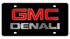 GMC Denali Black Acrylic License Plate