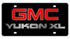 GMC Yukon XL Black Acrylic License Plate