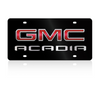 GMC Acadia Black Acrylic License Plate