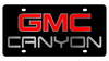 GMC Canyon Black Acrylic License Plate