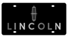 Lincoln Black Acrylic License Plate - Logo/Lettering
