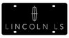 Lincoln LS Black Acrylic License Plate