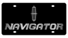 Lincoln Navigator Black Acrylic License Plate