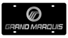Mercury Grand Marquis Black Acrylic License Plate