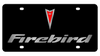 Pontiac Firebird Black Acrylic License Plate