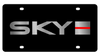 Saturn Sky Black Acrylic License Plate