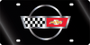 C4 Corvette Black Acrylic License Plate