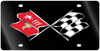 C3 Corvette Black Acrylic License Plate