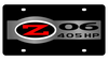 C5 Corvette Z06 405HP Black Acrylic License Plate