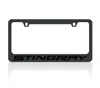 C7 Corvette Stingray Black License Plate Frame - Black Script