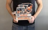 Jeep Willys Iconic Reliable Emblem Metal Sign (holding in hand)