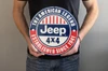Jeep The American Legend Metal Sign (holding in hand)