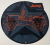 Jeep Orange With Star Metal Sign