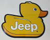 Jeep Yellow Duck Emblem Metal Sign