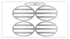 C5 Corvette Acrylic Rear Tail Light Louvers - Mirror