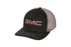 GMC Black with Gray Mesh Hat - Red Logo