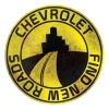 Chevrolet Find New Roads Metal Print Wall Sign