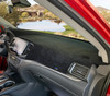 Custom Dash Covers - Sedona Suede - Black On Red Honda Civic