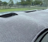 Custom Dash Covers - Sedona Suede - Charcoal - In Car Zoom