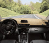 Custom Dash Covers - Sedona Suede - Oak - In Mazda 3