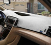 Custom Dash Covers - Sedona Suede - Gray - Alt Pass Side View