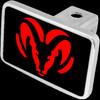 Dodge Ram Hitch Plug (red Logo) Dodge Ram Hitch Plug (red Logo)