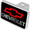 Chevrolet Red Bowtie/Silver Letters Outline Trailer Hitch Plug