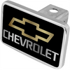 Chevrolet Gold Bowtie/Silver Letters Outline Trailer Hitch Plug