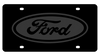 Ford Oval Black License Plate