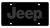 Jeep Black License Plate