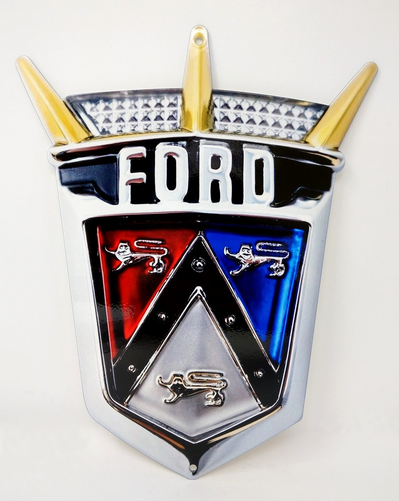 195556 Ford Crest Metal Sign Auto Gear Direct