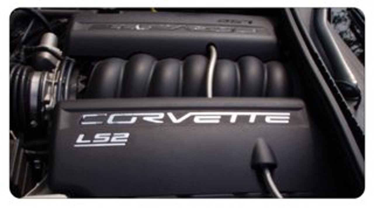 C6 Corvette LS2 Fuel Rail Ultra Chrome Letter Kit