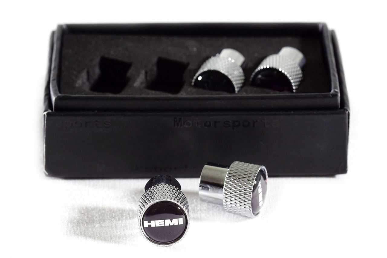 Brass Knurled Top Valve Stem Cap Set