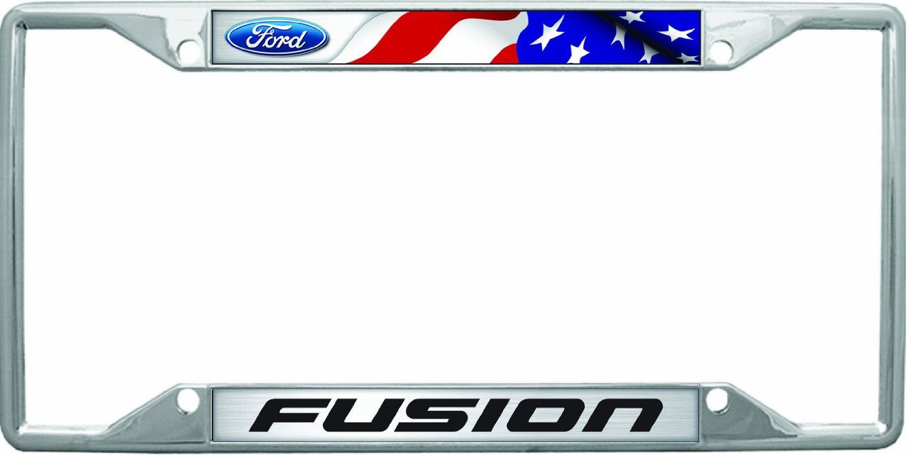 Ford Fusion Flag License Frame