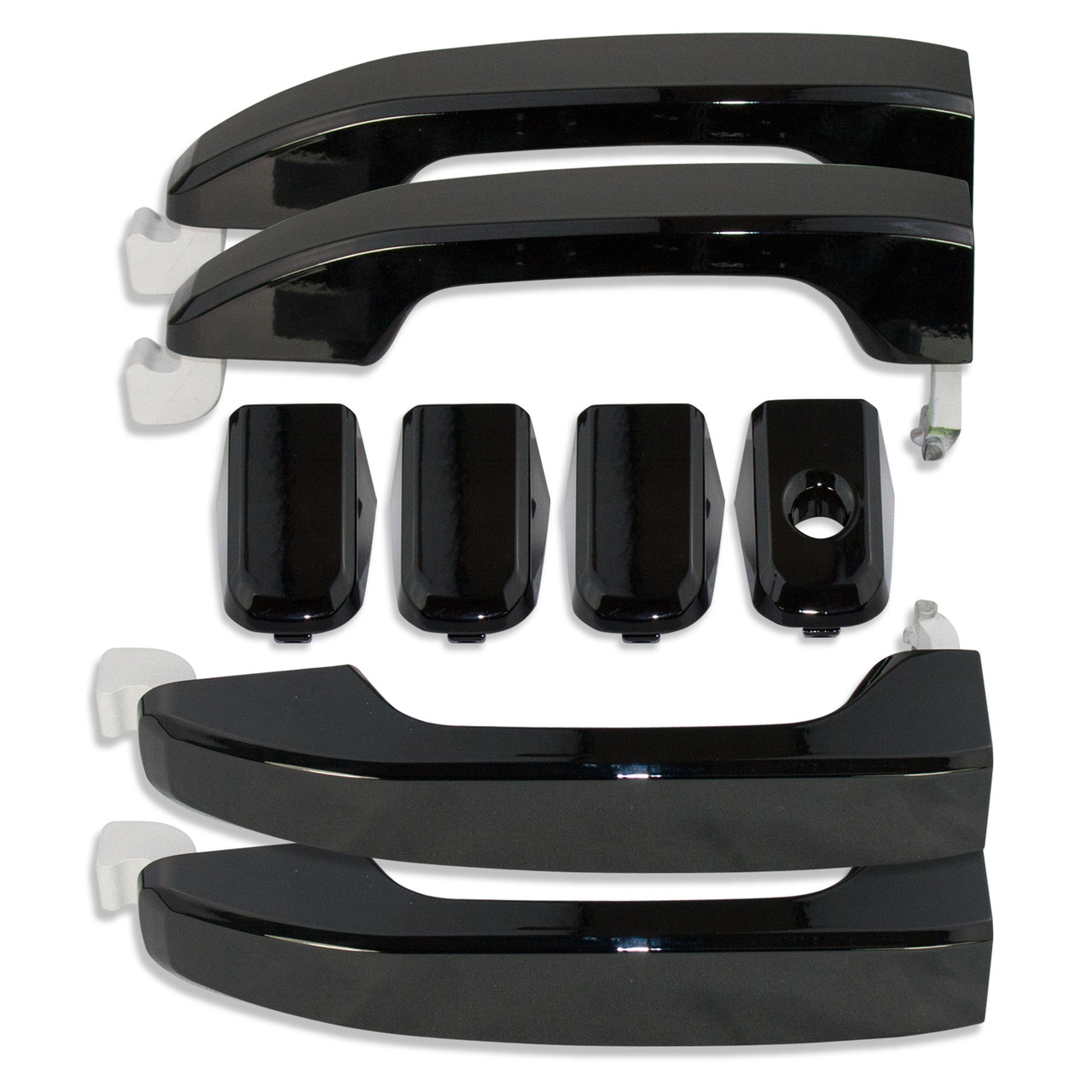 Silverado/Sierra Billet Door Handles - Gloss/Onyx Black | Auto