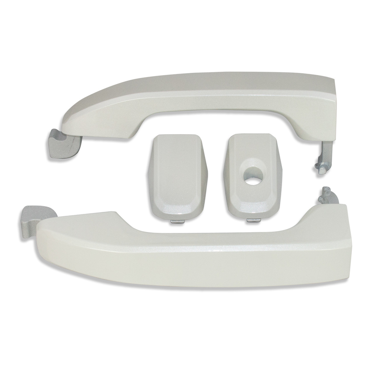 Silverado/Sierra White Diamond Door Handles front