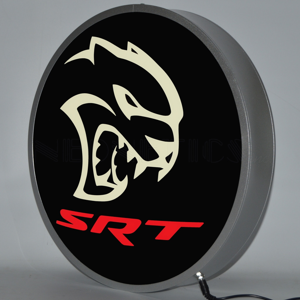 Dodge SRT Hellcat Backlit Sign | Auto Gear Direct