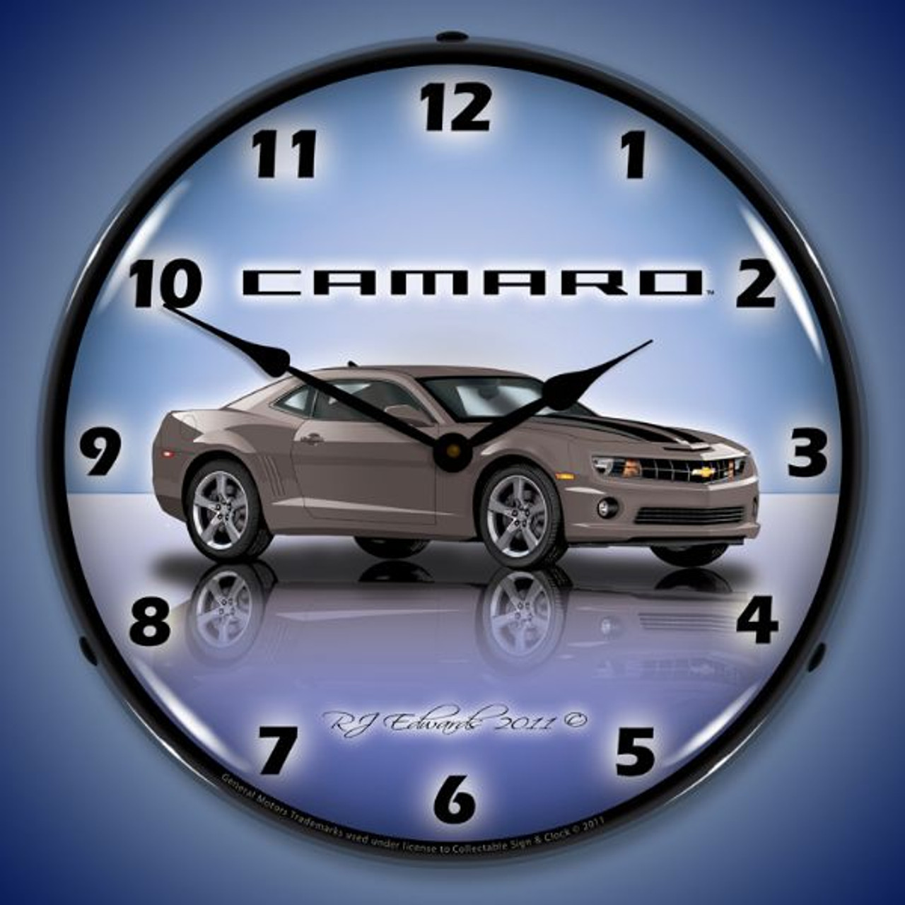 Camaro G5 Cyber Gray Clock