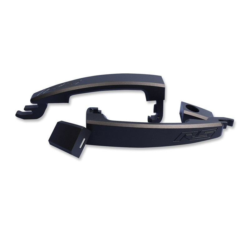 2010-15 Camaro Black Door Handles (shown w/ RS logo) - Blackout