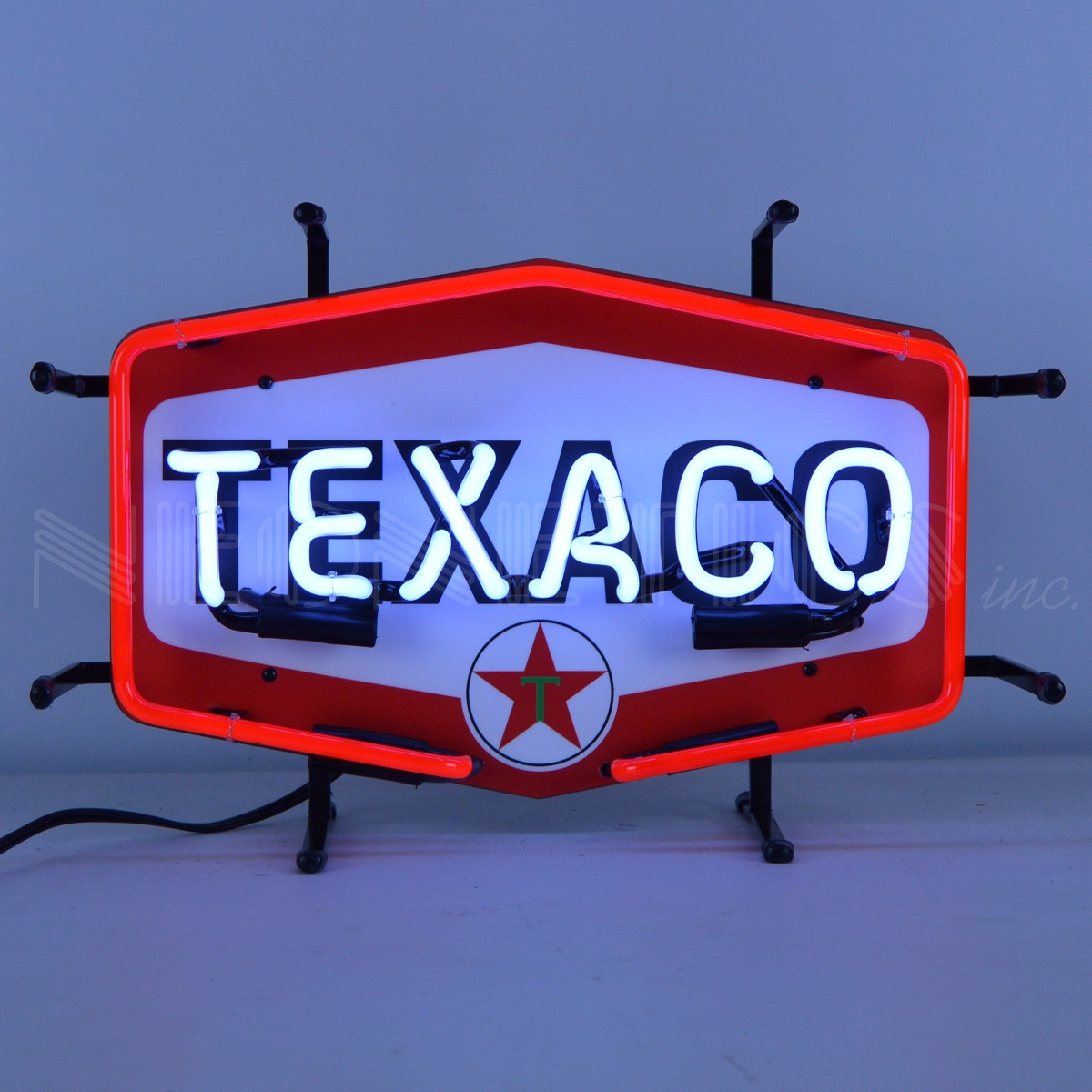 Small Texaco Hexagon Neon Sign | Auto Gear Direct